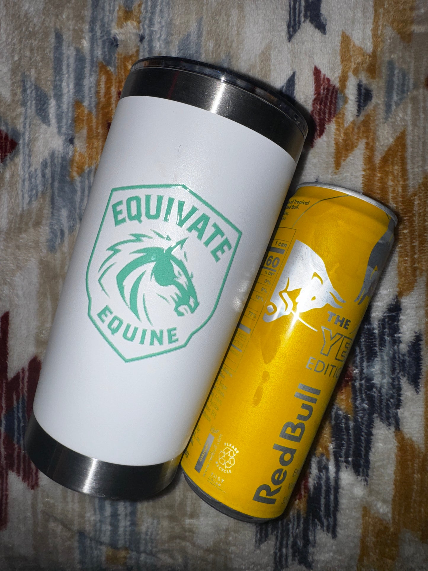 20oz EQUIVATE METAL TUMBLER + STRAWS
