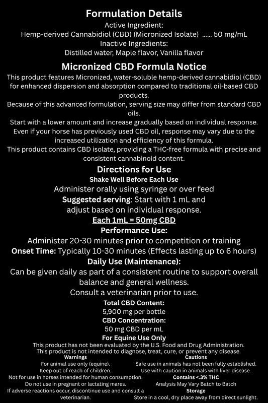 VANTA FLOW - Micronized Oral CBD Formula