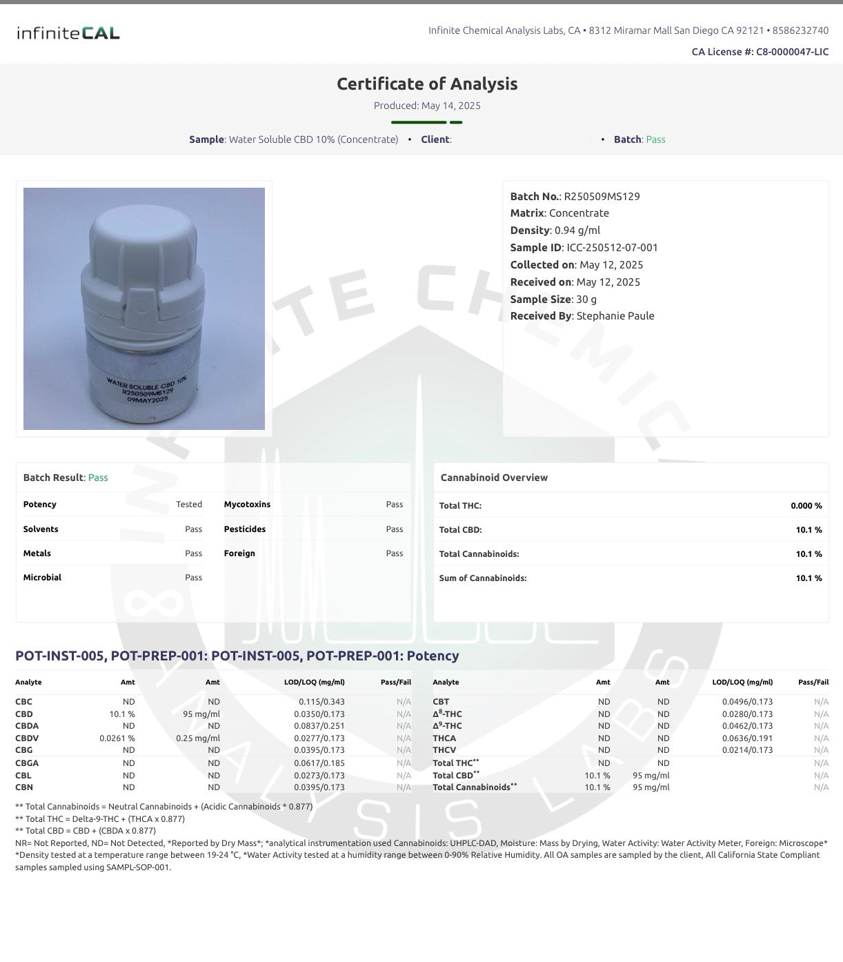 VANTA FLOW - Micronized Oral CBD Formula