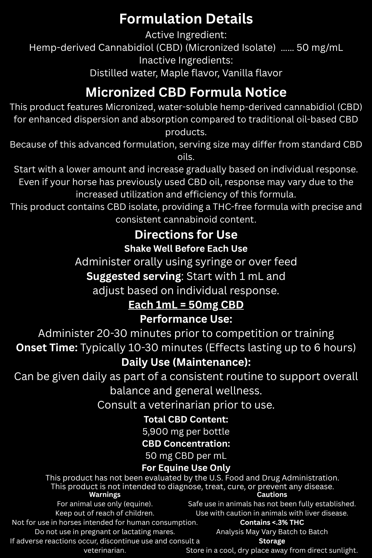 VANTA FLOW - Micronized Oral CBD Formula